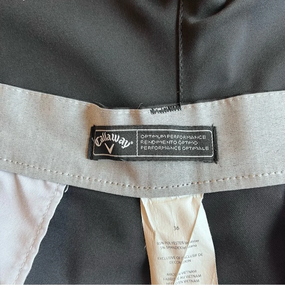 Callaway Men’s Black Flat Front Golf Shorts size 36